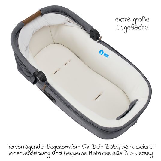 Nuna CARI next carrycot can be used in the car and on the baby carriage - Granite