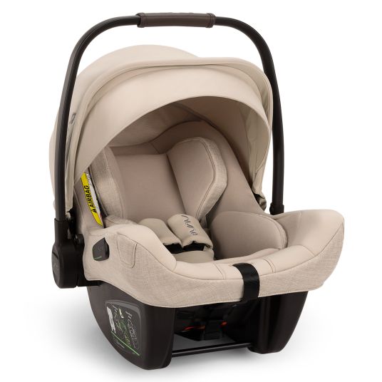 Nuna Infant car seat PIPA next i-Size from birth to 13 kg (40 cm - 83 cm) incl. seat reducer, sun canopy with Dream Drape only 2.8 kg - Biscotti