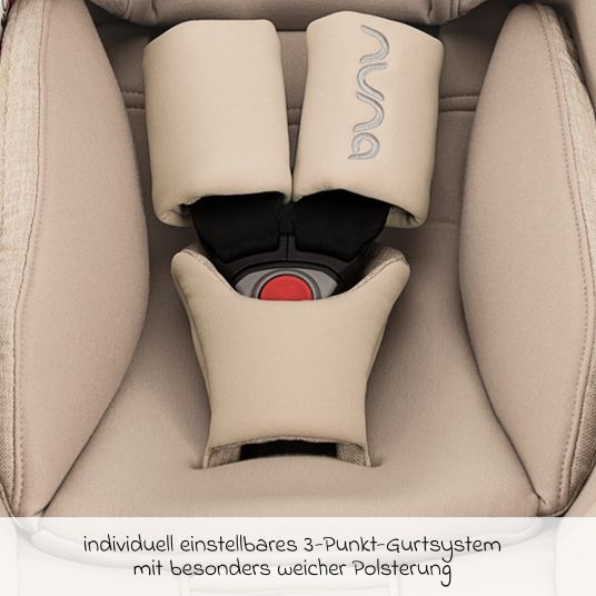 Nuna Infant car seat PIPA next i-Size from birth to 13 kg (40 cm - 83 cm) incl. seat reducer, sun canopy with Dream Drape only 2.8 kg - Biscotti