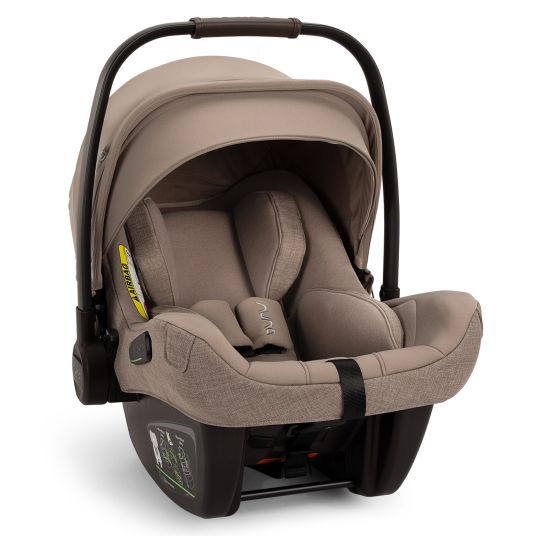 Nuna Infant car seat PIPA next i-Size from birth to 13 kg (40 cm - 83 cm) incl. seat reducer, sun canopy with Dream Drape only 2.8 kg - Cedar