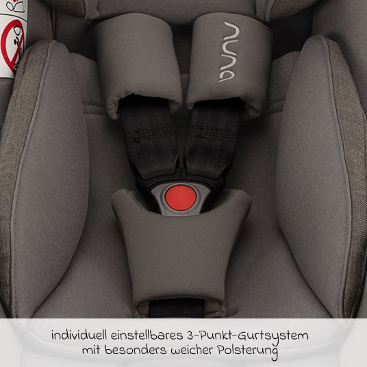 Nuna Infant car seat PIPA next i-Size from birth up to 13 kg (40 cm - 83 cm) incl. seat reducer, sun canopy with Dream Drape only 2.8 kg - Granite