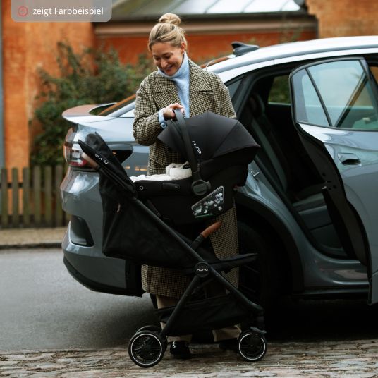 Nuna Babyschale PIPA urbn R 129 ab Geburt bis 13 kg (40 cm - 75 cm) mit Isofix inkl. Sitzverkleinerer & Sonnenverdeck nur 3,3 kg - Cedar