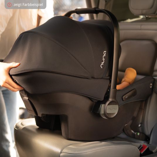 Nuna Infant car seat PIPA urban R 129 from birth to 13 kg (40 cm - 75 cm) with Isofix incl. seat reducer & sun canopy only 3.3 kg - Granite