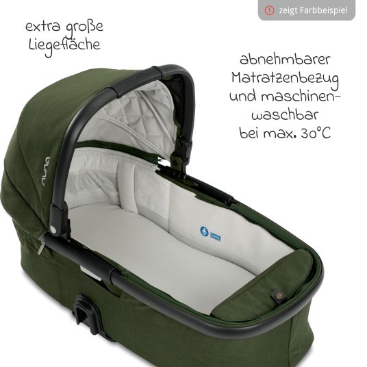 Nuna DEMI Grow carrycot with mesh window for Demi Grow baby carriage incl. mattress & raincover - Oxford