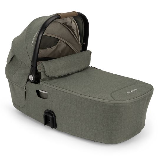 Nuna DEMI next carrycot foldable from birth to 9 months with privacy screen, ventilation window incl. mattress & raincover - Pine