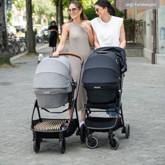 Nuna Babywanne LYTL faltbar für TRIV next, SWIV, TRVL ab Geburt bis 9 Monate mit Sichtschutz, Belüftungsfenster inkl. Matratze & Regenschutz - Cedar