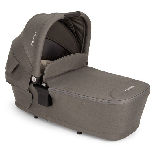 Nuna LYTL foldable carrycot for TRIV next, SWIV, TRVL from birth to 9 months with privacy screen, ventilation window incl. mattress & raincover - Granite