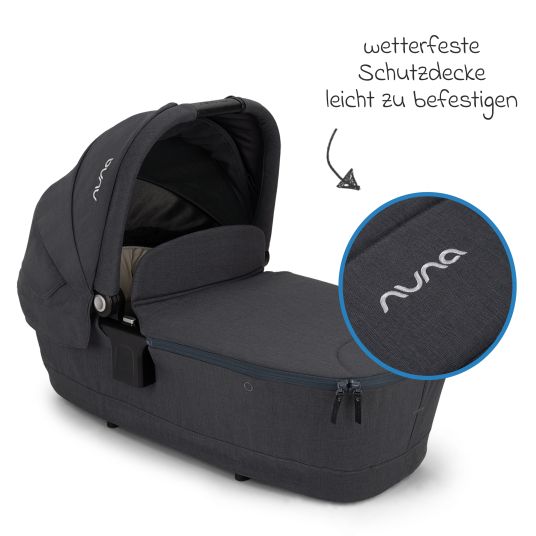 Nuna TRIV next carrycot with mesh window for Triv next baby carriage incl. mattress & raincover - Ocean