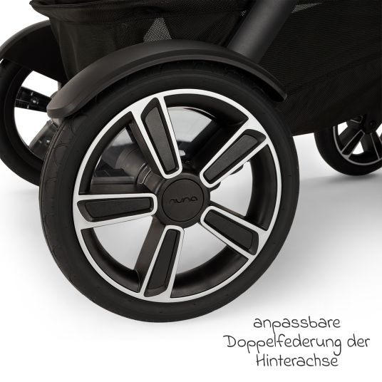 Nuna Buggy & Sportwagen DEMI next bis 22 kg mit magnetischem Gurtverschluss, umsetzbarem Allwettersitz, höhenverstellbarem Schieber, integrierter Sichtschutz inkl. Adapter & Regenschutz - Biscotti