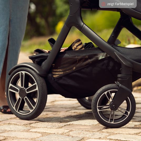 Nuna Buggy & Sportwagen DEMI next bis 22 kg mit magnetischem Gurtverschluss, umsetzbarem Allwettersitz, höhenverstellbarem Schieber, integrierter Sichtschutz inkl. Adapter & Regenschutz - Biscotti