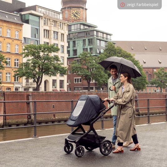 Nuna Buggy & Sportwagen DEMI next bis 22 kg mit magnetischem Gurtverschluss, umsetzbarem Allwettersitz, höhenverstellbarem Schieber, integrierter Sichtschutz inkl. Adapter & Regenschutz - Biscotti