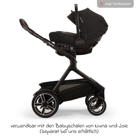 Nuna Buggy & Sportwagen DEMI next bis 22 kg mit magnetischem Gurtverschluss, umsetzbarem Allwettersitz, höhenverstellbarem Schieber, integrierter Sichtschutz inkl. Adapter & Regenschutz - Biscotti