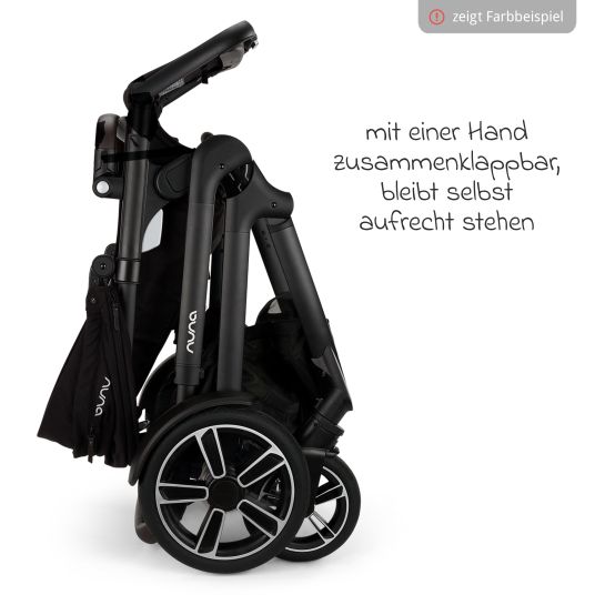 Nuna Buggy & Sportwagen DEMI next bis 22 kg mit magnetischem Gurtverschluss, umsetzbarem Allwettersitz, höhenverstellbarem Schieber, integrierter Sichtschutz inkl. Adapter & Regenschutz - Cedar