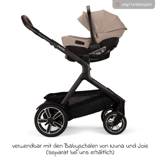 Nuna Buggy & pushchair DEMI next up to 22 kg with magnetic harness fastener, convertible all-weather seat, height-adjustable push bar, integrated privacy screen incl. adapter & rain cover - Cedar