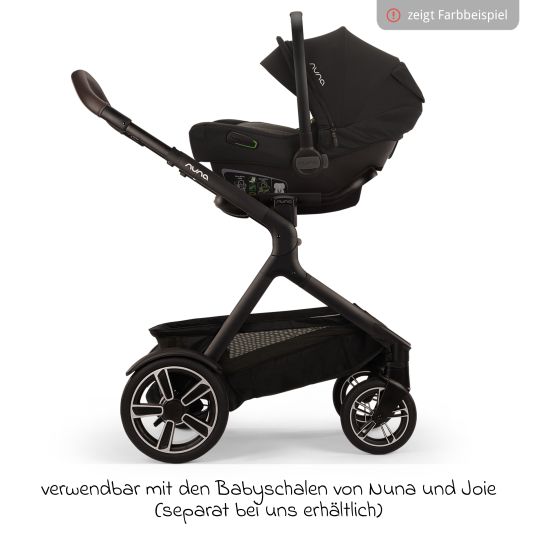 Nuna Buggy & Sportwagen DEMI next bis 22 kg mit magnetischem Gurtverschluss, umsetzbarem Allwettersitz, höhenverstellbarem Schieber, integrierter Sichtschutz inkl. Adapter & Regenschutz - Granite