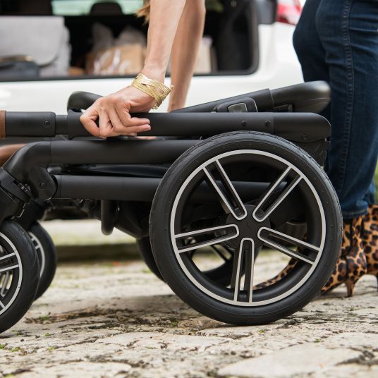 Nuna Buggy & Sportwagen MIXX next bis 22 kg mit magnetischem Gurtverschluss, umsetzbarem Allwettersitz, höhenverstellbarem Schieber, integrierter Sichtschutz inkl. Adapter, Kniedecke & Regenschutz - Biscotti