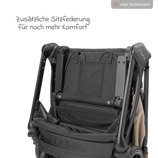 Nuna Buggy & Sportwagen TRIV next bis 22 kg mit magnetischem Gurtverschluss, umsetzbarem Allwettersitz, höhenverstellbarem Schieber - nur 8,9 kg schwer inkl. Adapter & Regenschutz - Biscotti