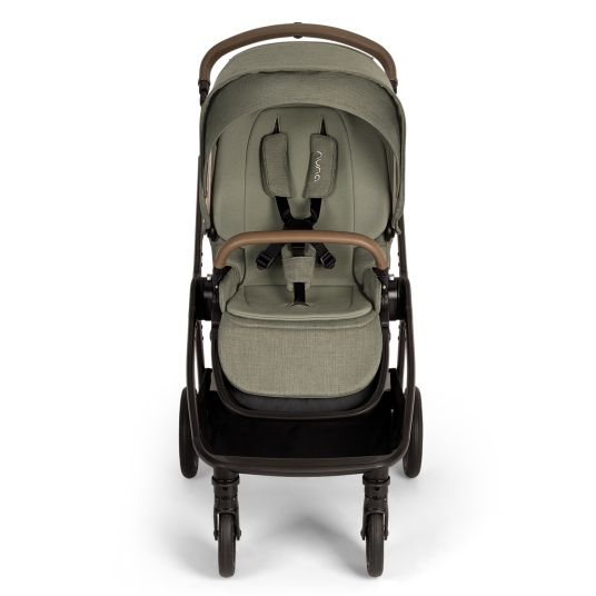 Nuna Buggy & pushchair TRIV next up to 22 kg with magnetic belt buckle, convertible all-weather seat, height-adjustable push bar - only 8.9 kg incl. adapter & rain cover - Pine