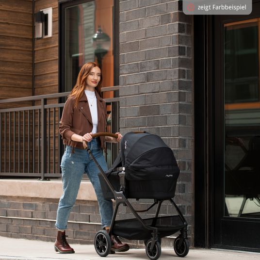 Nuna Buggy & pushchair TRIV next with reclining function, convertible all-weather seat, telescopic pushchair only 8.9 kg, incl. adapter & rain cover - Rainbow