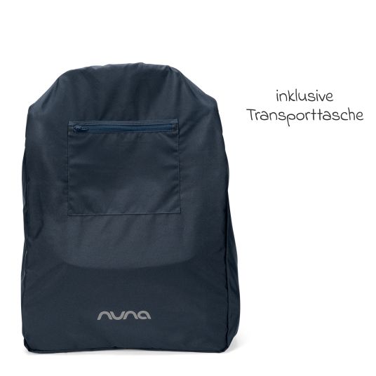 Nuna Buggy & Sportwagen TRVL bis 22 kg belastbar nur 7 kg leicht mit Liegefunktion inkl. Regenschutz & Transporttasche - Pine