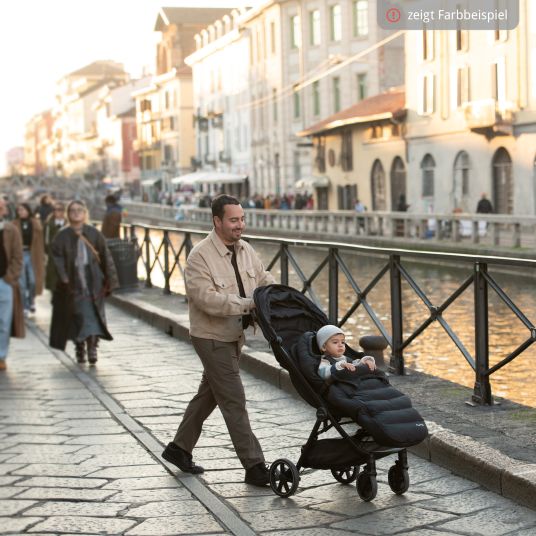 Nuna Passeggino e carrozzina TRVL Lx fino a 22 kg con cintura magnetica, meccanismo di ripiegamento automatico, incluso parapioggia e borsa per il trasporto - Cedro