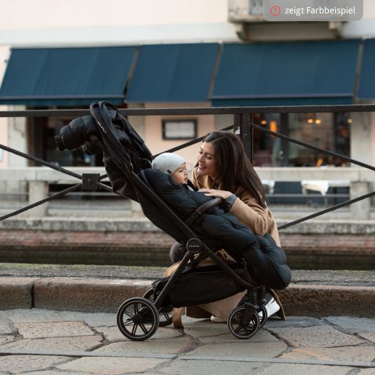 Nuna Passeggino e carrozzina TRVL Lx fino a 22 kg con cintura magnetica, meccanismo di ripiegamento automatico, incluso parapioggia e borsa per il trasporto - Thunder