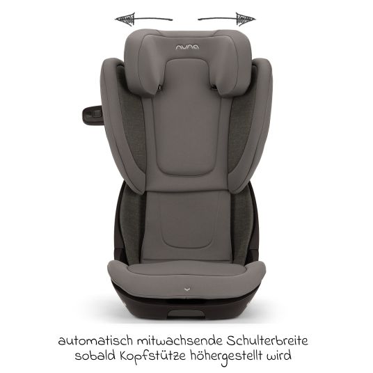 Nuna Kindersitz AACE Lx i-Size ab 3,5 Jahre - 12 Jahre (100 cm - 150 cm) inkl. Getränkehalter - Thunder