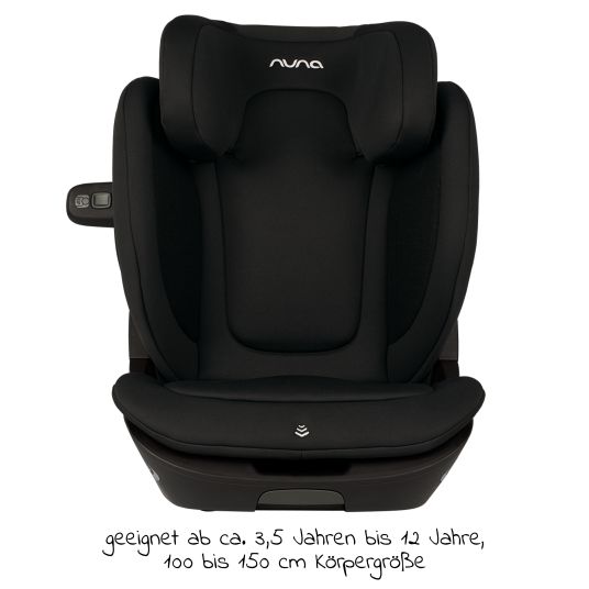 Nuna Kindersitz AACE LX i-Size ab 3,5 Jahre - 12 Jahre (100 cm -150 cm) inkl. Isofix - Caviar