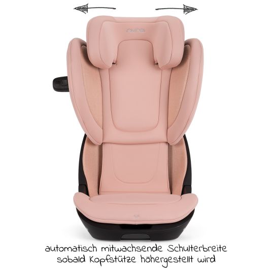 Nuna Child seat AACE LX i-Size from 3.5 years - 12 years (100 cm -150 cm) incl. Isofix - Coral