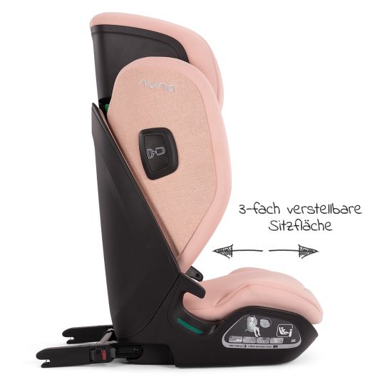 Nuna Child seat AACE LX i-Size from 3.5 years - 12 years (100 cm -150 cm) incl. Isofix - Coral