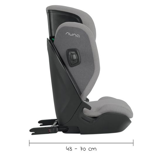 Nuna Child seat AACE LX i-Size from 3.5 years - 12 years (100 cm -150 cm) incl. Isofix - Frost