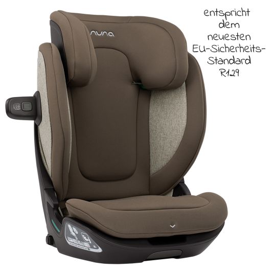 Nuna Kindersitz AACE LX i-Size ab 3,5 Jahre - 12 Jahre (100 cm -150 cm) inkl. Isofix - Walnut