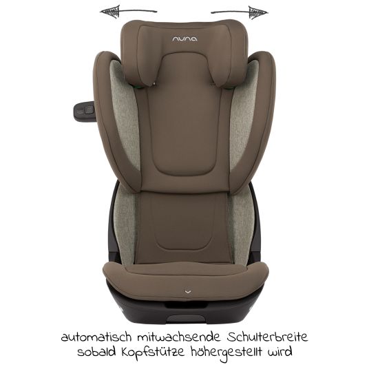 Nuna Kindersitz AACE LX i-Size ab 3,5 Jahre - 12 Jahre (100 cm -150 cm) inkl. Isofix - Walnut