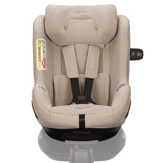 Nuna Reboarder child seat TODL next i-Size 360° rotatable from birth to 4 years (40 cm - 105 cm) incl. seat reducer - Biscotti