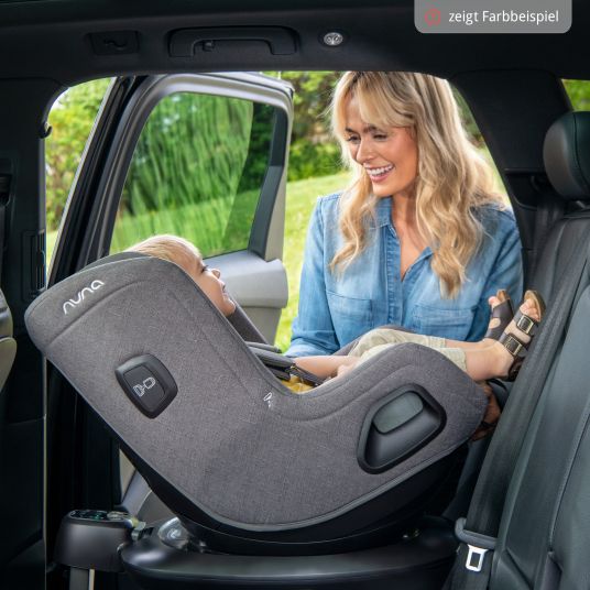 Nuna Reboarder child seat TODL next i-Size 360° rotatable from birth to 4 years (40 cm - 105 cm) incl. seat reducer - Biscotti