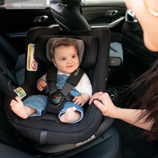 Nuna Reboarder child seat TODL next i-Size 360° rotatable from birth to 4 years (40 cm - 105 cm) incl. seat reducer - Biscotti