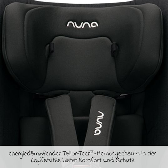 Nuna Reboarder-Kindersitz TODL next i-Size 360° drehbar ab Geburt bis 4 Jahre (40 cm - 105 cm) inkl. Sitzverkleinerer - Caviar