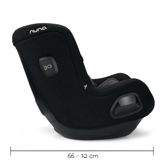 Nuna Reboarder child seat TODL next i-Size 360° rotatable from birth to 4 years (40 cm - 105 cm) incl. seat reducer - Caviar