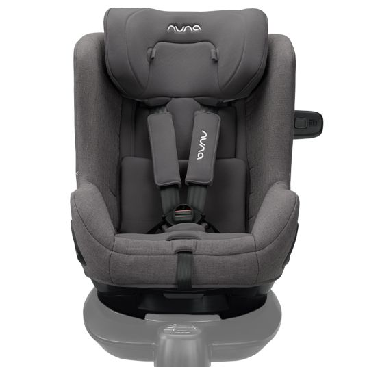 Nuna Reboarder child seat TODL next i-Size 360° rotatable from birth to 4 years (40 cm - 105 cm) incl. seat reducer - Granite