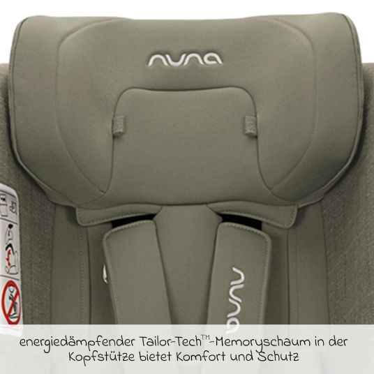 Nuna Reboarder-Kindersitz TODL next i-Size 360° drehbar ab Geburt bis 4 Jahre (40 cm - 105 cm) inkl. Sitzverkleinerer - Pine