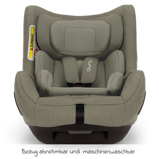 Nuna Reboarder-Kindersitz TODL next i-Size 360° drehbar ab Geburt bis 4 Jahre (40 cm - 105 cm) inkl. Sitzverkleinerer - Pine