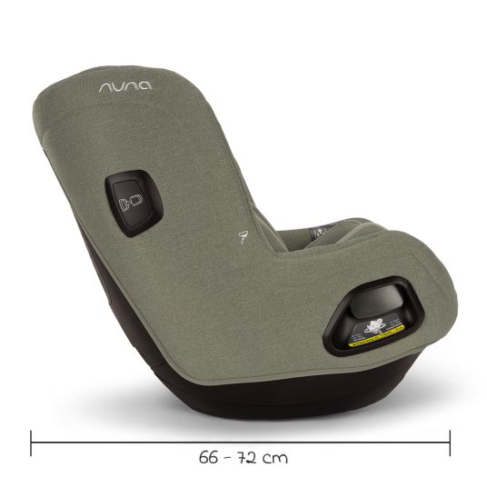 Nuna Reboarder child seat TODL next i-Size 360° rotatable from birth to 4 years (40 cm - 105 cm) incl. seat reducer - Pine