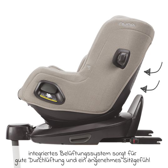 Nuna Reboarder child seat TODL next i-Size from birth - 4 years (40 cm - 105 cm) 360° rotatable - Hazelwood