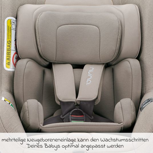 Nuna Reboarder-Kindersitz TODL next i-Size ab Geburt - 4 Jahre (40 cm - 105 cm) 360° drehbar - Hazelwood