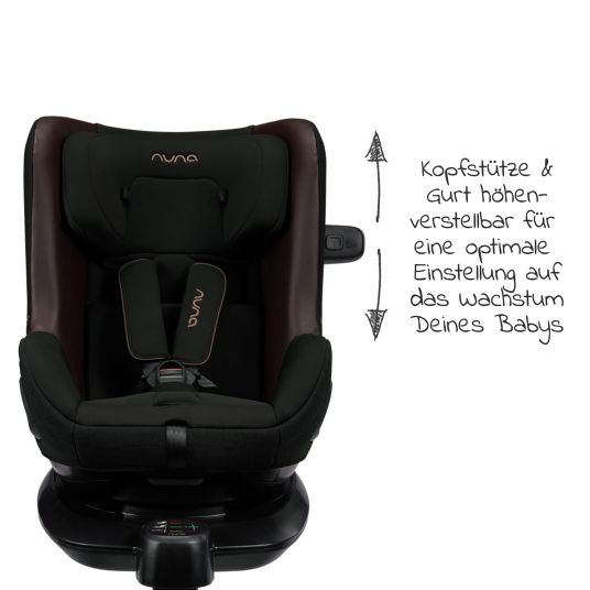 Nuna Reboarder child seat TODL next i-Size from birth - 4 years (40 cm - 105 cm) 360° rotatable - Riveted