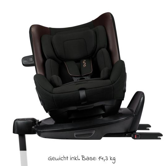 Nuna Reboarder child seat TODL next i-Size from birth - 4 years (40 cm - 105 cm) 360° rotatable - Riveted