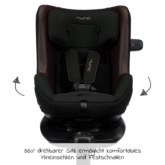 Nuna Reboarder child seat TODL next i-Size from birth - 4 years (40 cm - 105 cm) 360° rotatable - Riveted