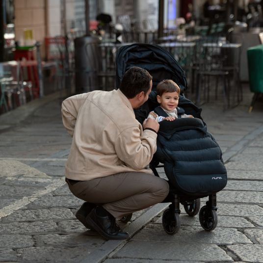 Nuna Winter-Kinderwagen-Set mit Fußsack & Handschuhe - Caviar