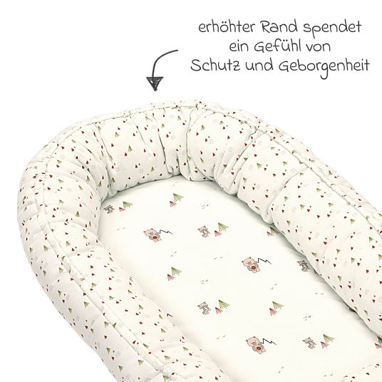 Odenwälder BabyNest das Original idealer Schlafplatz für zuhause und unterwegs - TwoFriends - Nature