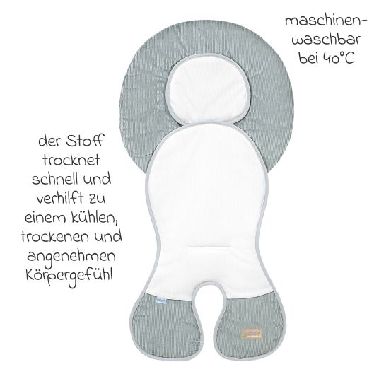 Odenwälder Babyschalen-Auflage Babycool für ein angenehmes Sitzgefühl - Cool Cord - Light Grey